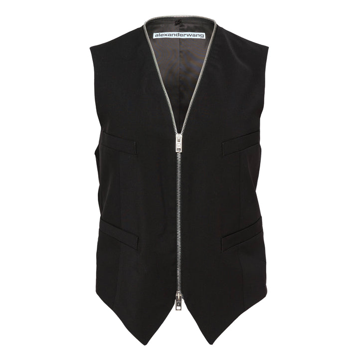Tailored Vest With Zipper