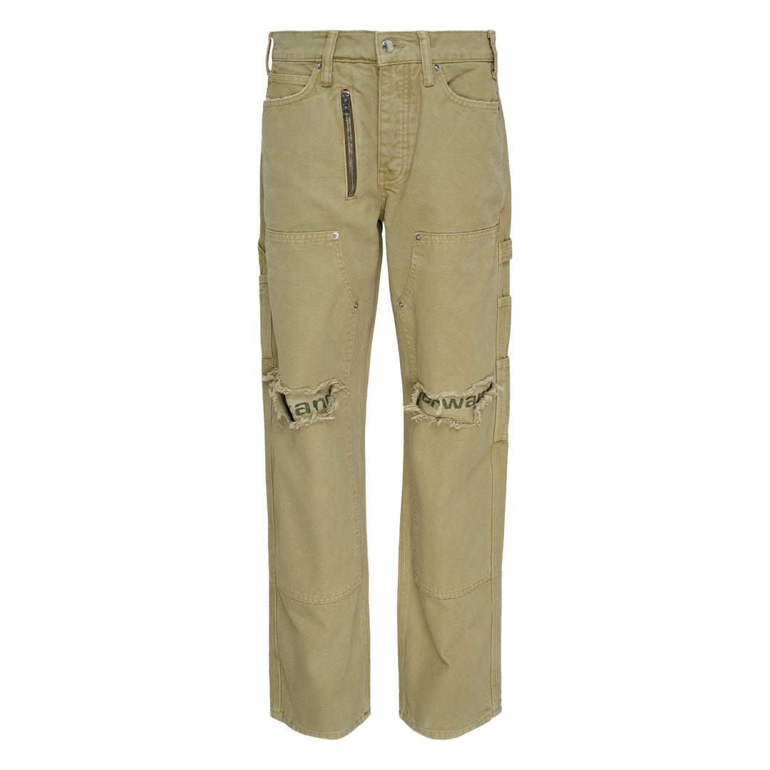Mid Rise Carpenter Pants With Zip