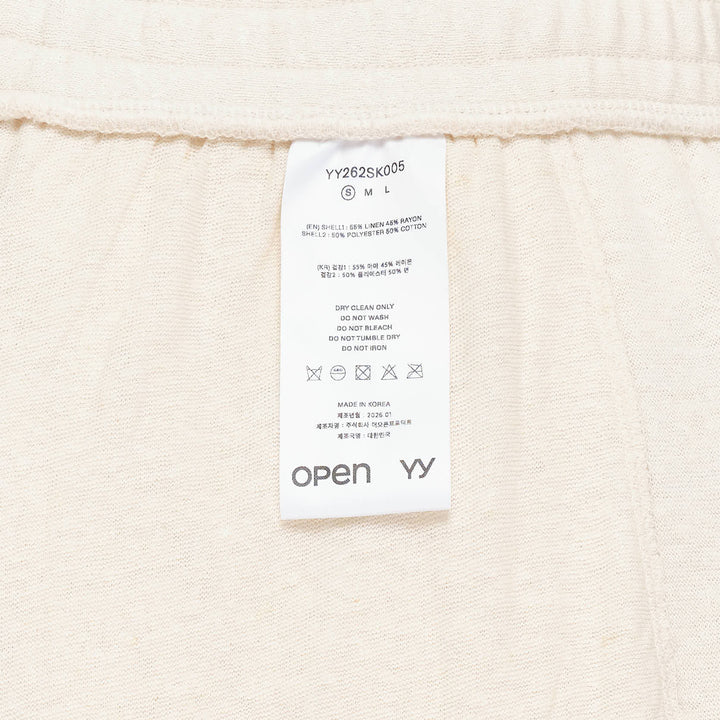Draped Linen Skirt