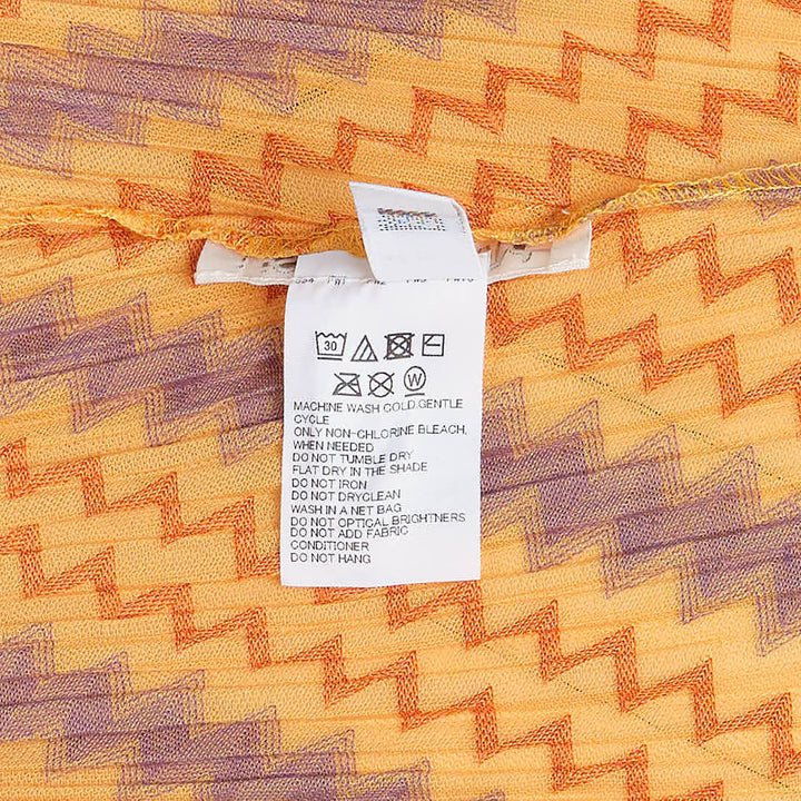 Cotton Zigzag Pleated Dress