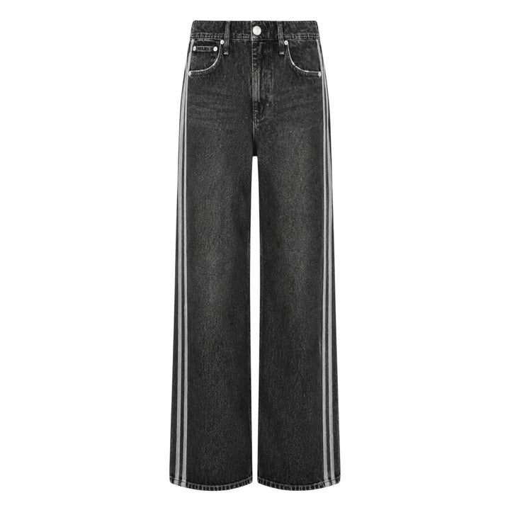 Side Stripe Wide Leg Jeans