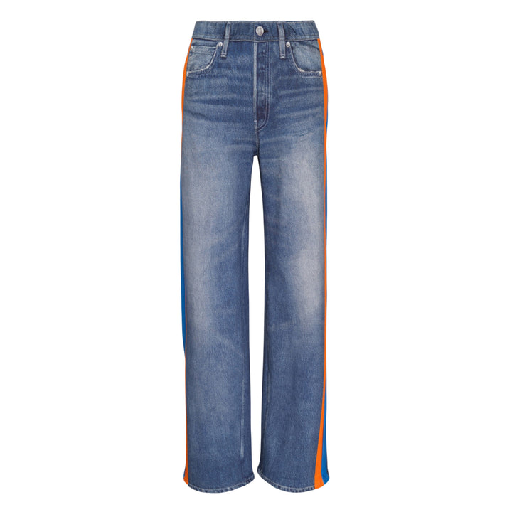 Side Stripe Wide Leg Jeans