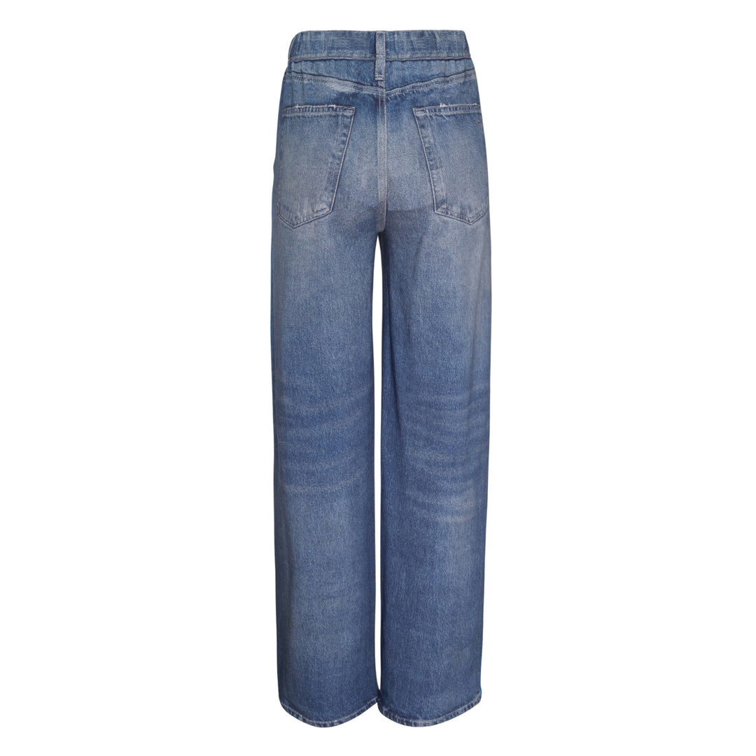 Side Stripe Wide Leg Jeans