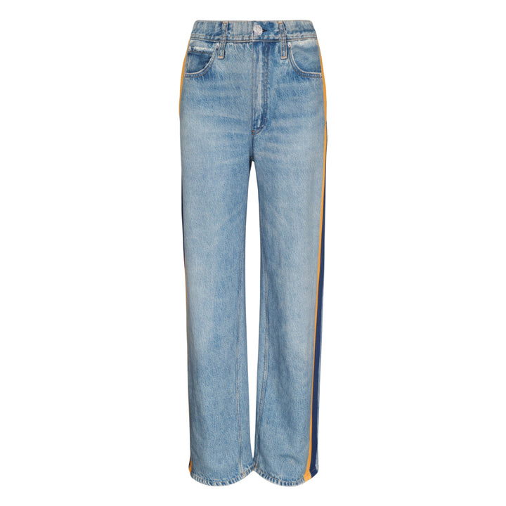 Side Stripe Wide Leg Jeans