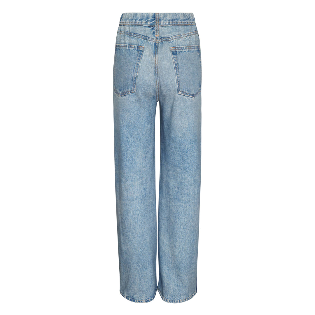 Side Stripe Wide Leg Jeans