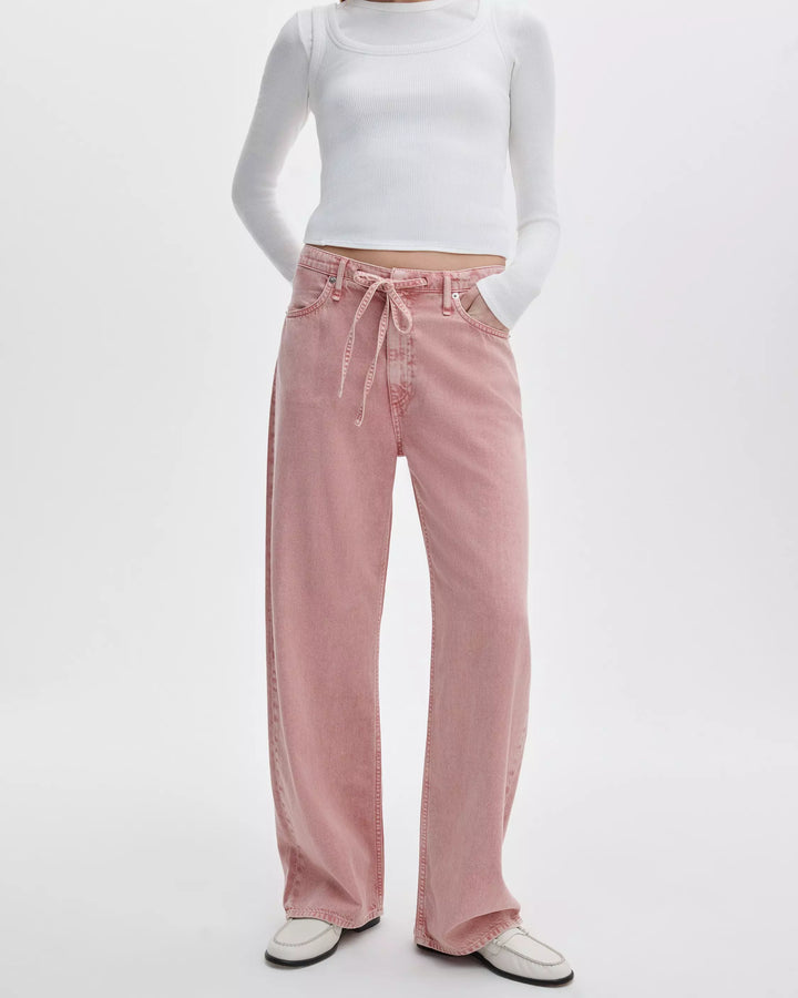 Phoebe Drawstring Wide Jeans