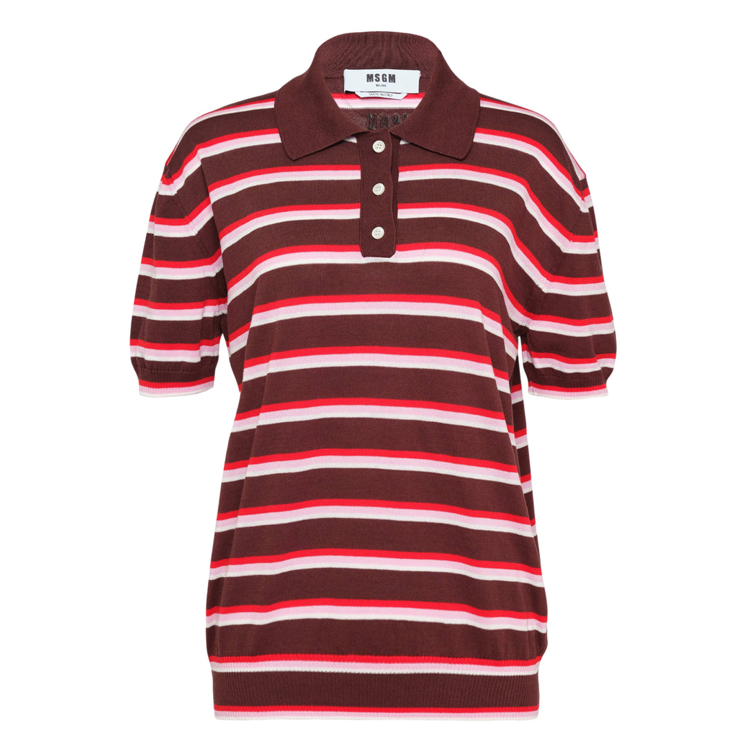 Striped Polo Sweater