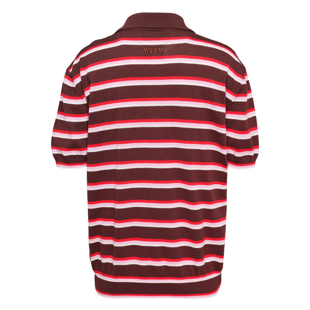Striped Polo Sweater