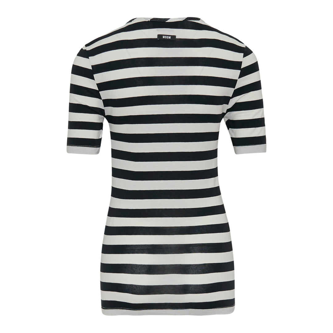 MSGM Striped T-Shirt – Available at Club 21, Official Retailer in Singapore, Malaysia & Thailand with Global Shipping Online