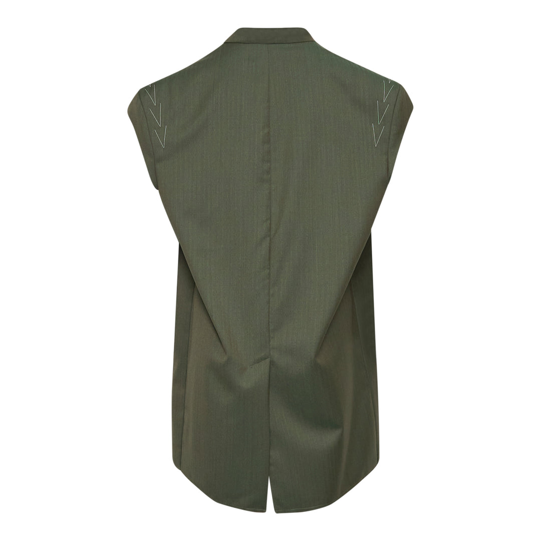 SONIA CARRASCO Deconstructed Sleeveless Blazer – Available at Club 21, Official Retailer in Singapore, Malaysia & Thailand with Global Shipping Online