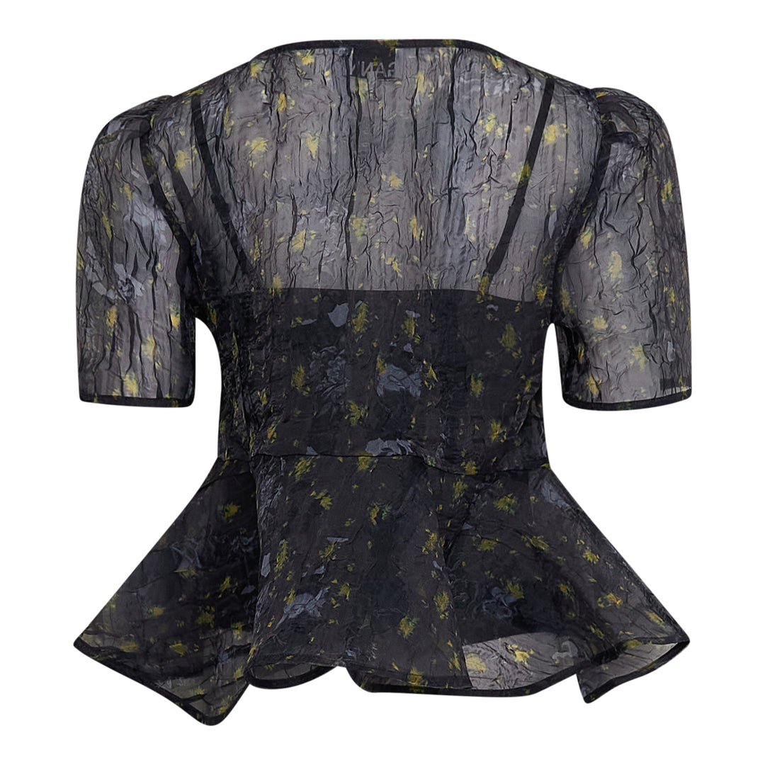 GANNI Printed Shibori Organza Top – Available at Club 21, Official Retailer in Singapore, Malaysia & Thailand with Global Shipping Online