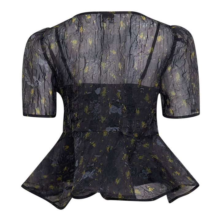 GANNI Printed Shibori Organza Top – Available at Club 21, Official Retailer in Singapore, Malaysia & Thailand with Global Shipping Online