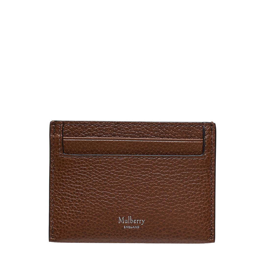 Credit Card Slip Oak Two Tone Small Classic Grain