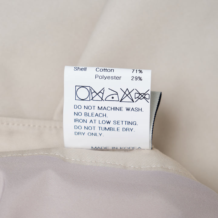 Light Beige Asymmetric Flared Skirt