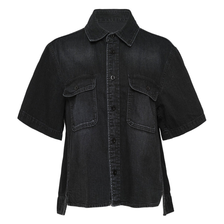 Short Sleeve Denim Shirt