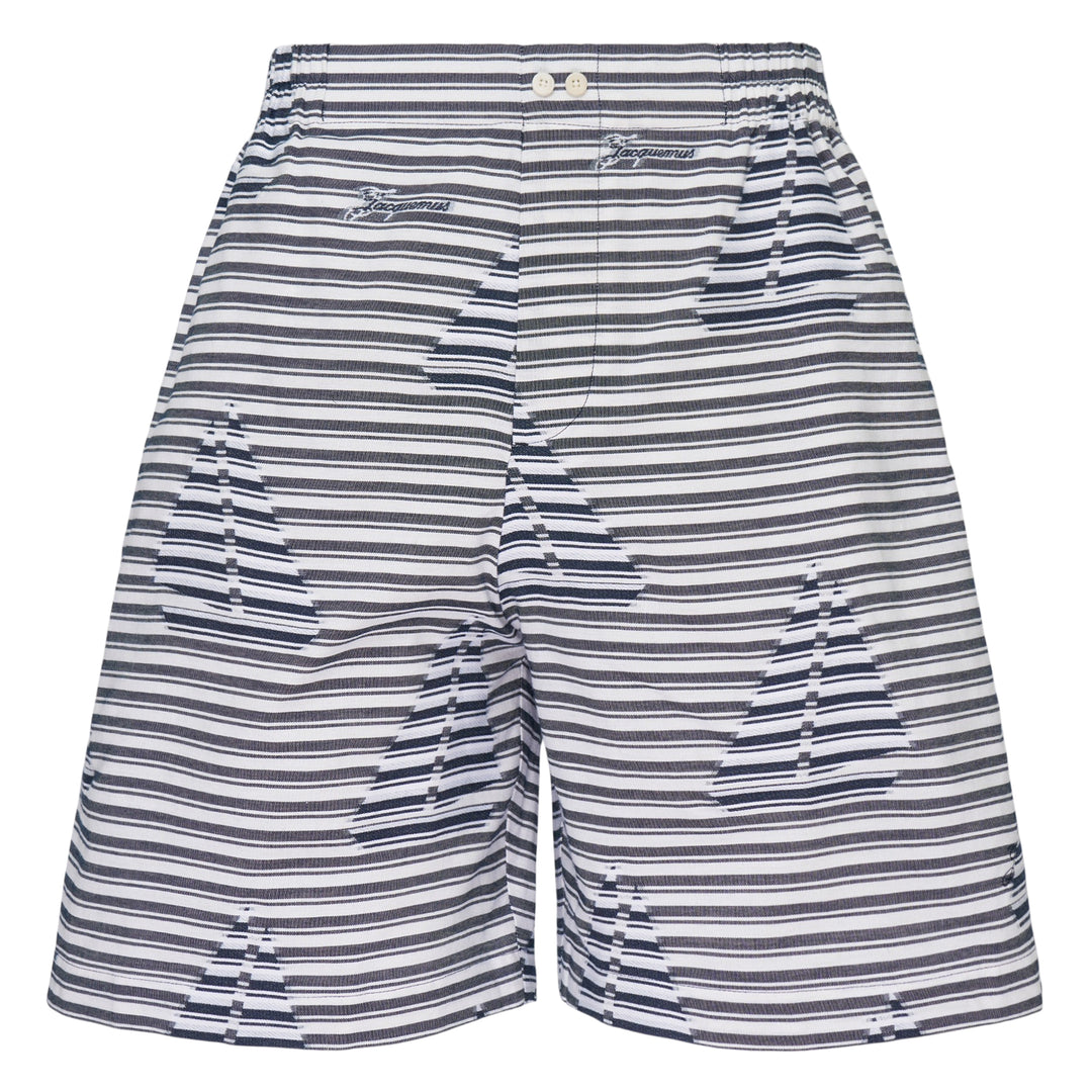 Striped Cap Print Shorts