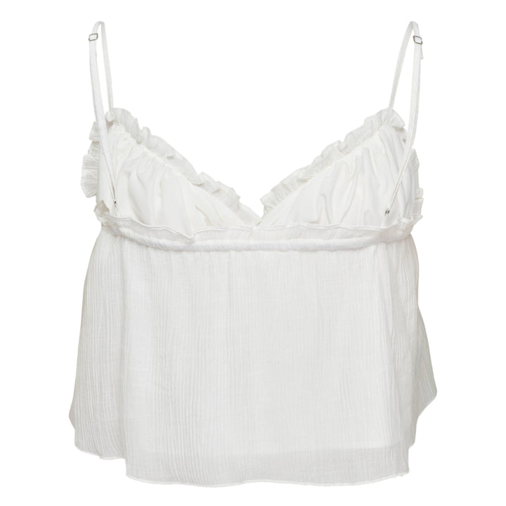 Shirred Crinkle Bustier Top
