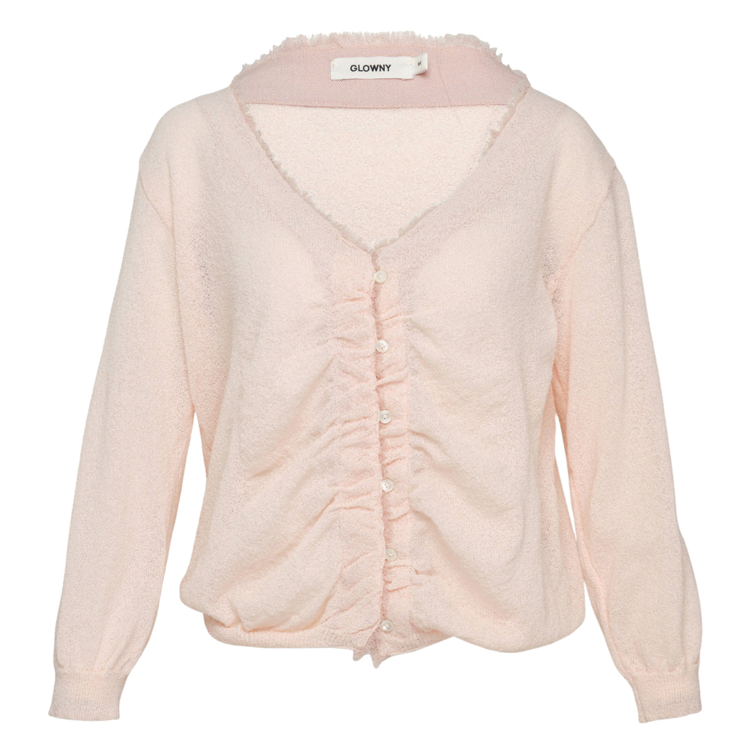 Sherbet V-Neck Fringe Cardigan