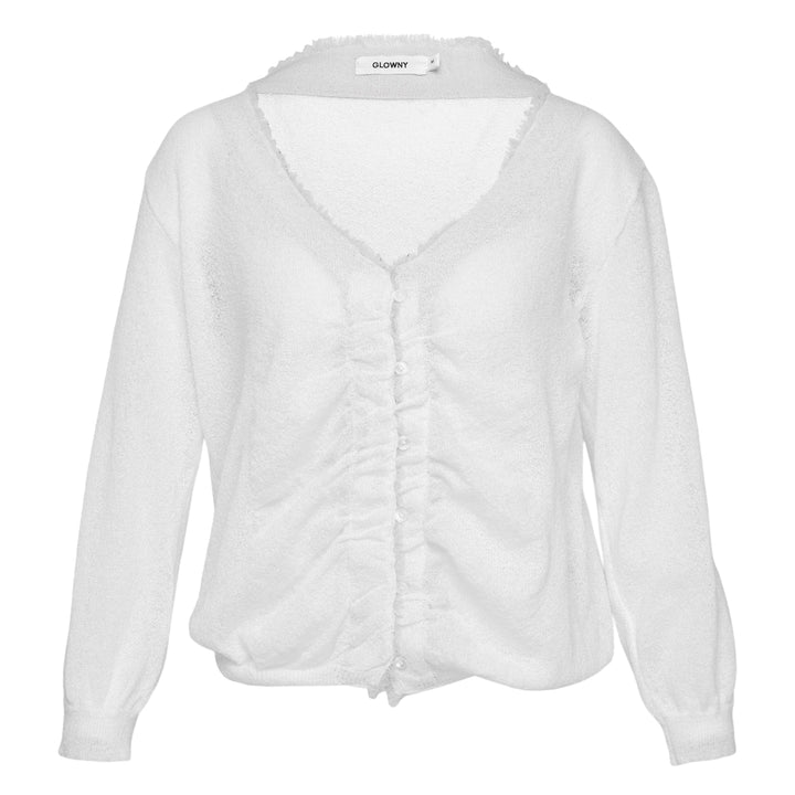 Sherbet V-Neck Fringe Cardigan