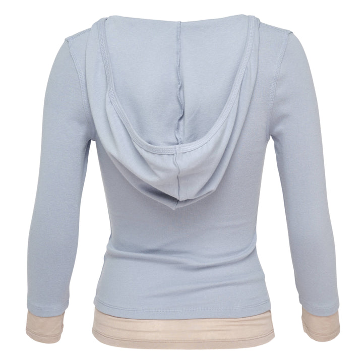 Layered Contrast Hoodie
