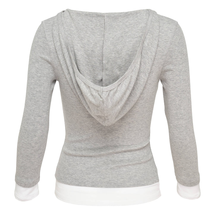 Layered Contrast Hoodie