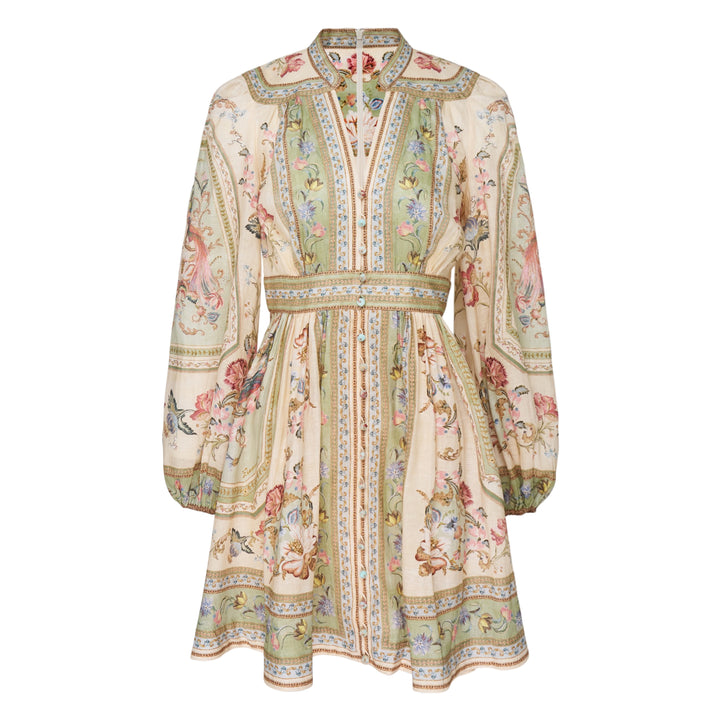 Roselight Plunge Mini Dress