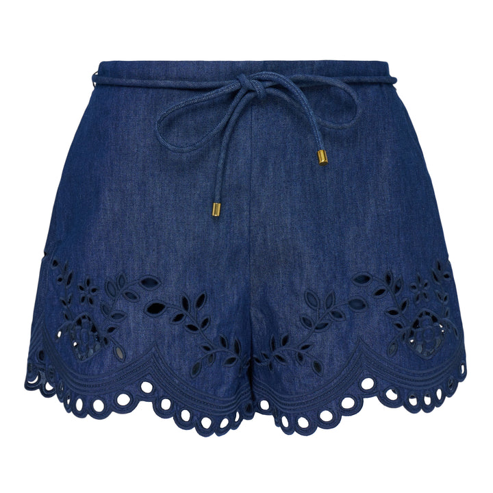 Mahon Broderie Denim Short
