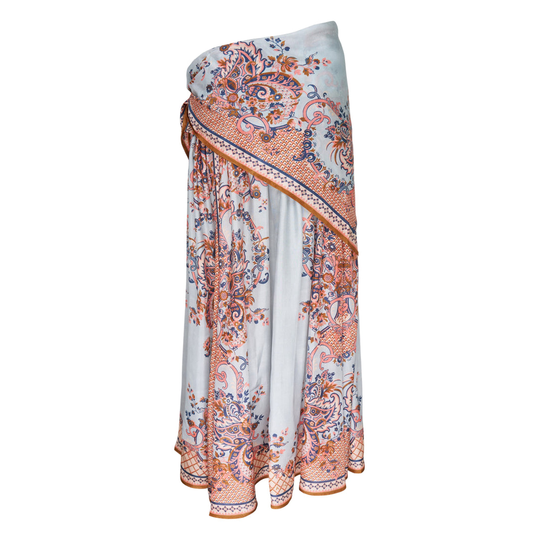 Aster Scarf Midi Skirt