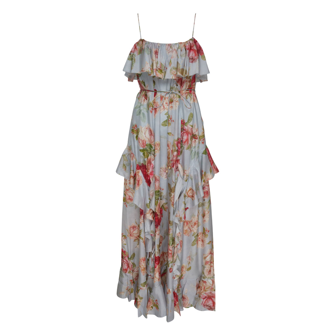 Roselight Frill Maxi Dress