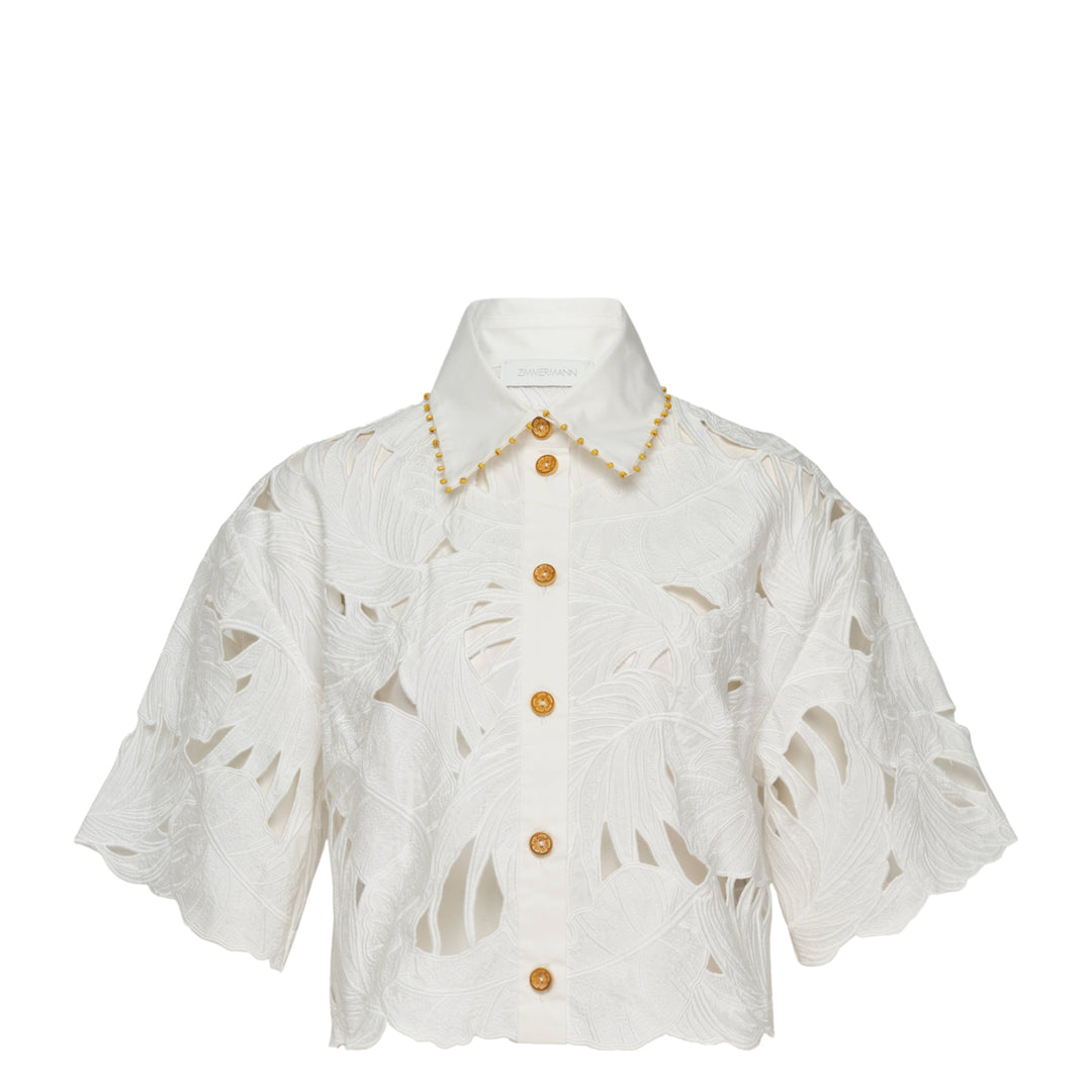 Mahon Embroidered Crop Shirt