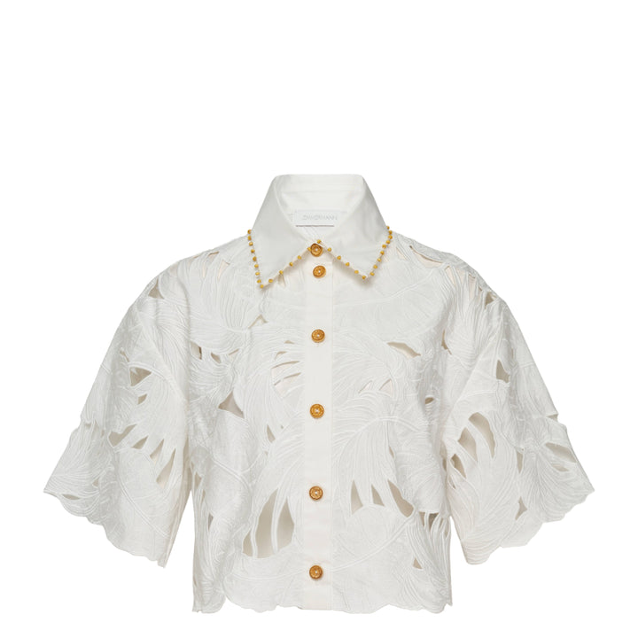 Mahon Embroidered Crop Shirt