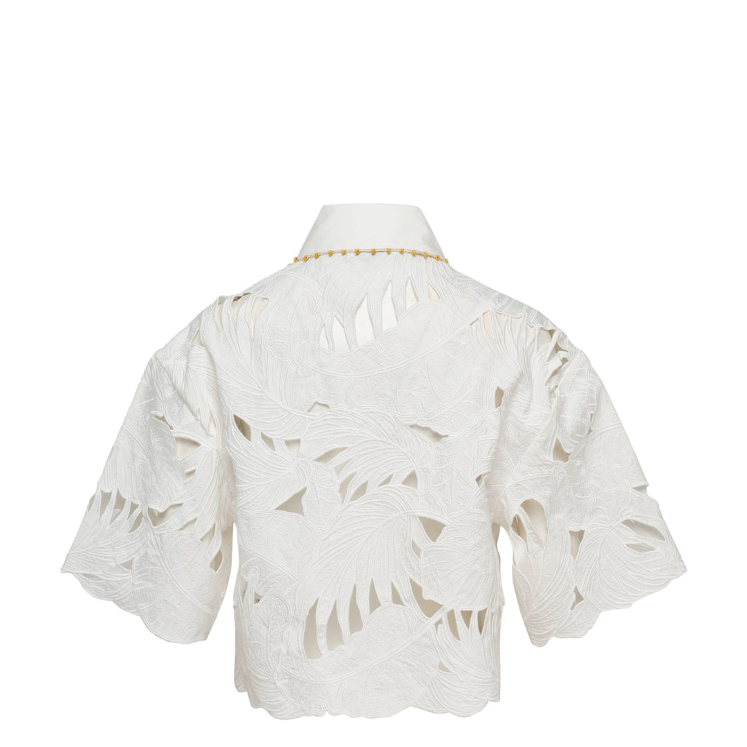 Mahon Embroidered Crop Shirt