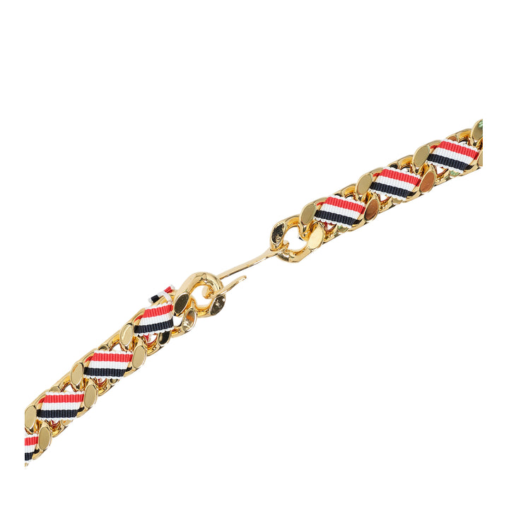 RWB Grosgrain Chain Belt