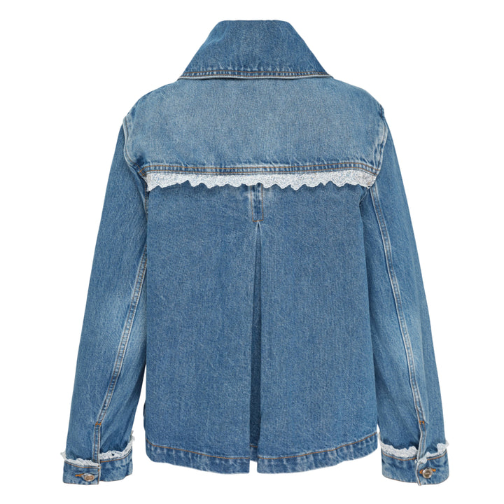 Rigid Denim Lace Jacket