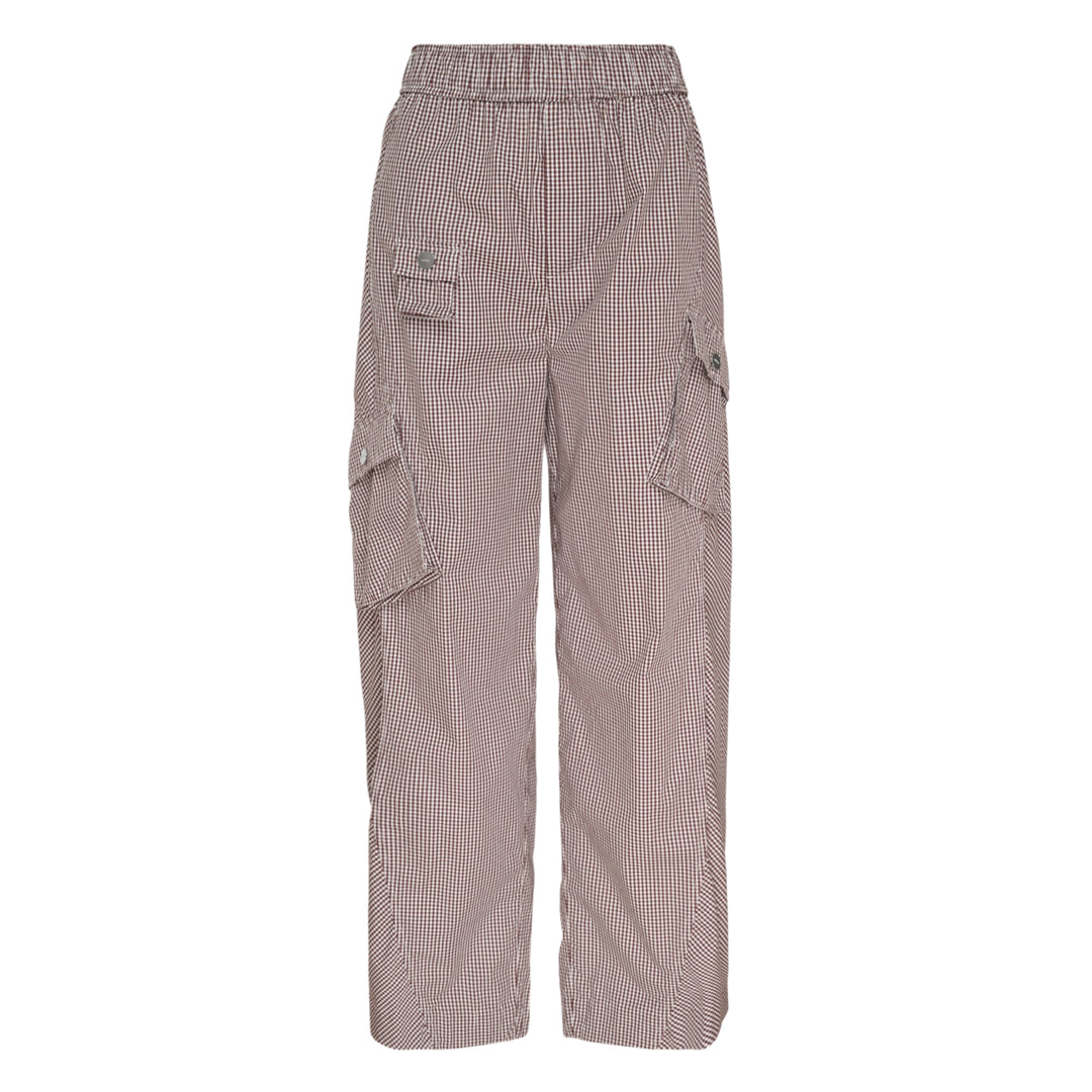 Check Cotton Cargo Pants