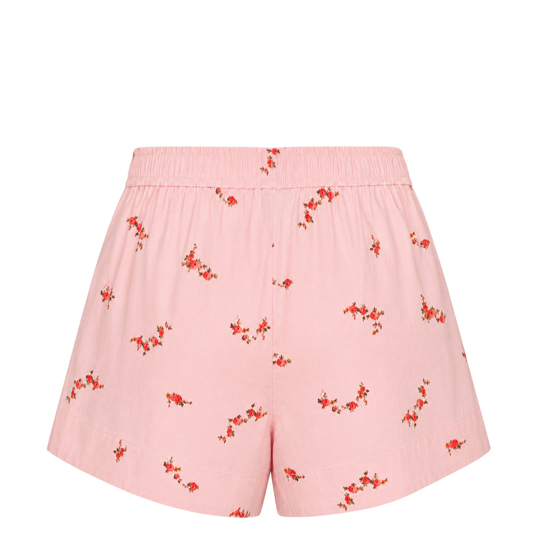 Printed Stretch Cotton Shorts