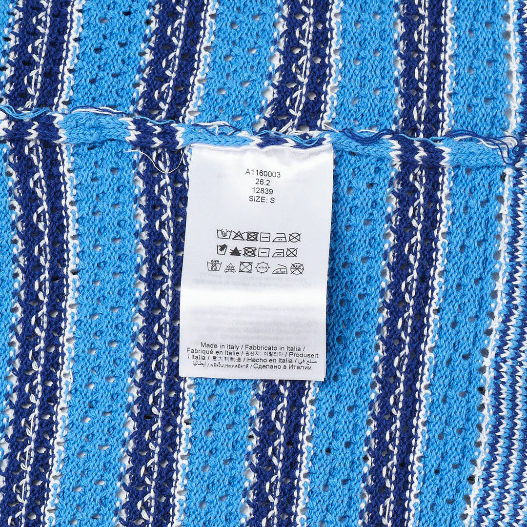 Cotton Pointelle Stripe Cardigan