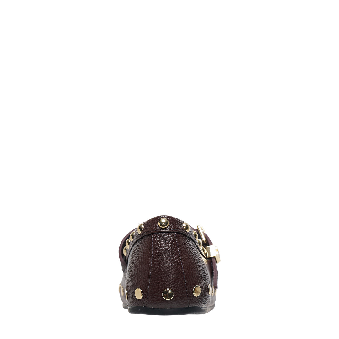 Mary Jenny Studs Grained Flat