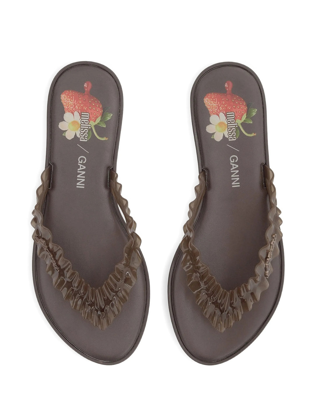 Ruffle Flip Flop Sandals