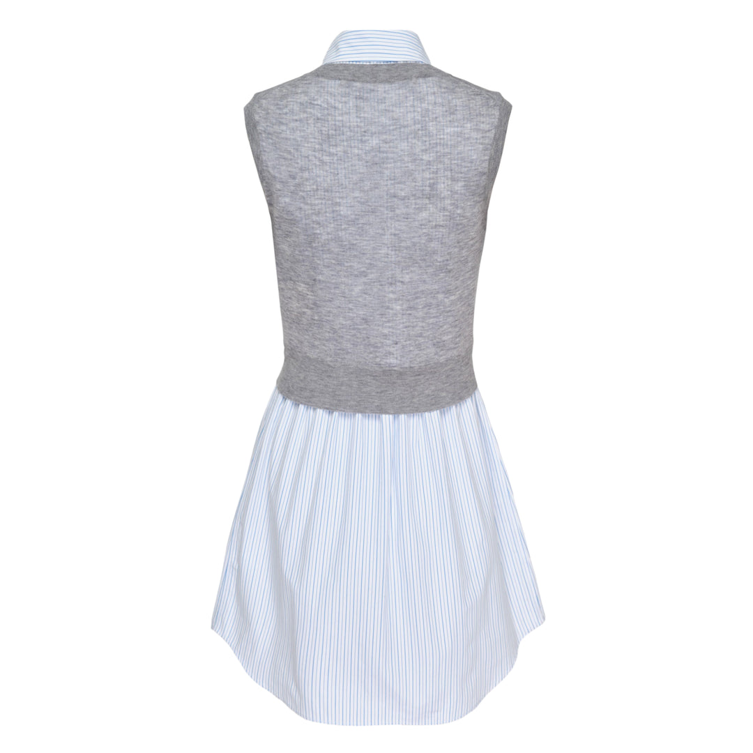 Sleeveless Sheer Knit Mini Dress