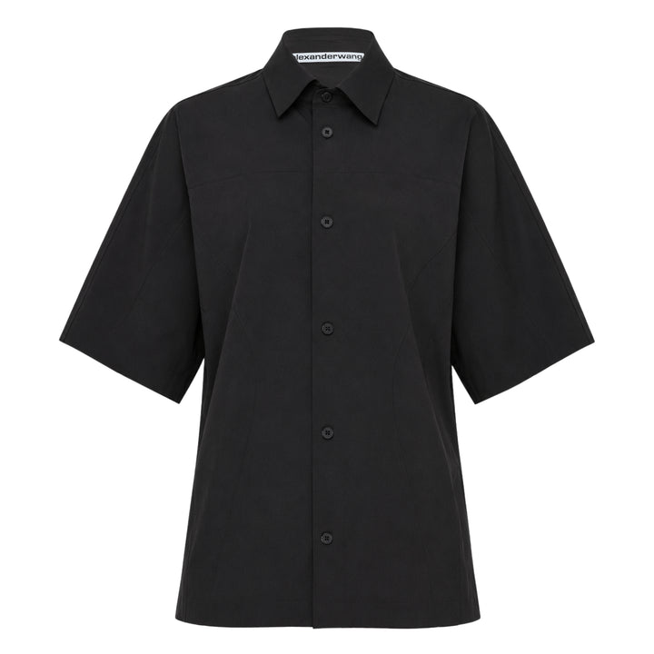 Short Sleeve Perforated Shirt