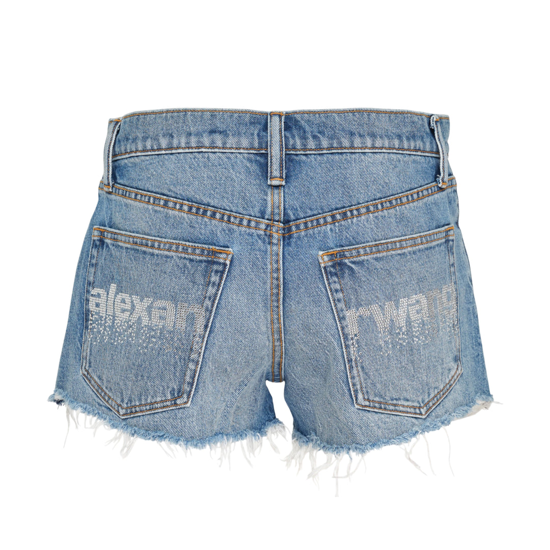 Relaxed Crystal Hotfix Shorts
