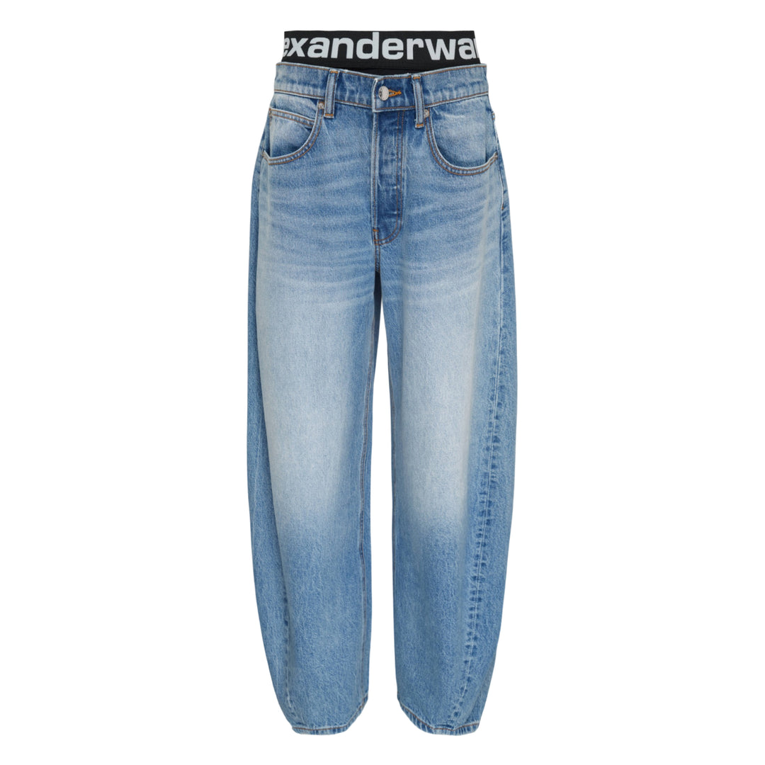 Blow Up Logo Waistband Jeans