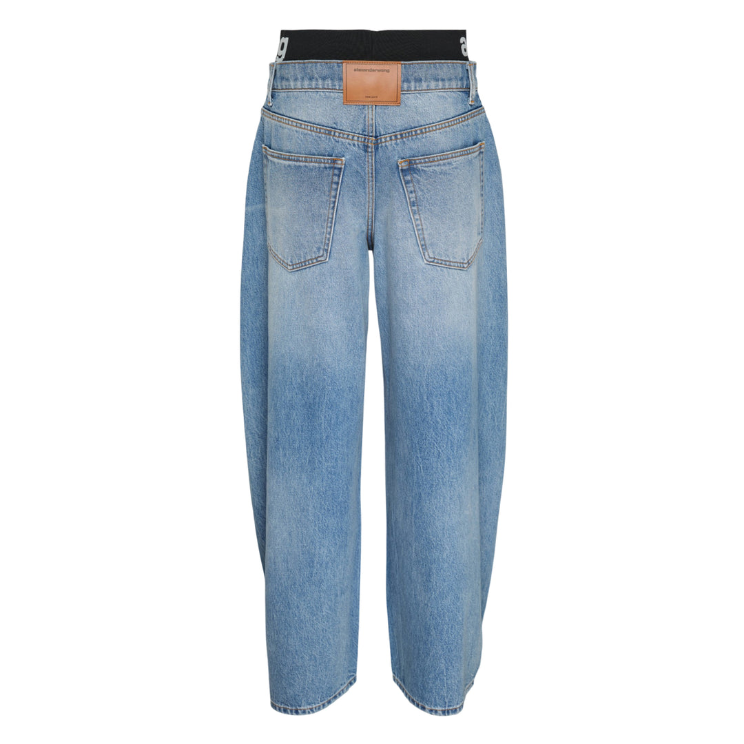 Blow Up Logo Waistband Jeans