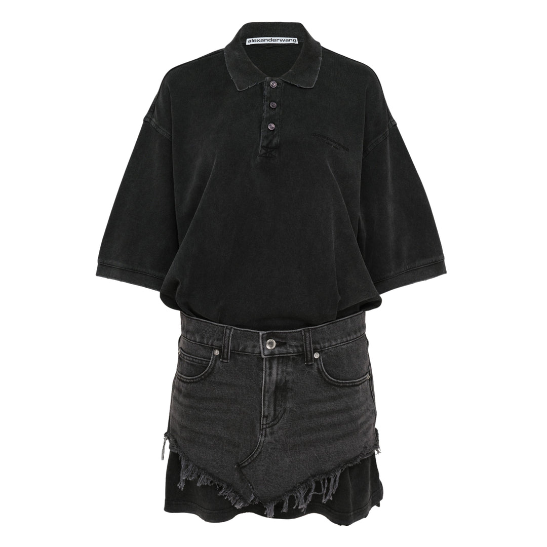Pre-Styled Denim Polo Dress