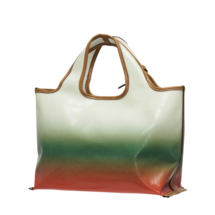 Coated Ombre Canvas Mini Tote