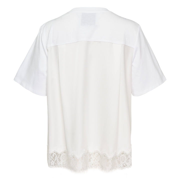 Satin Lace Combo Tee