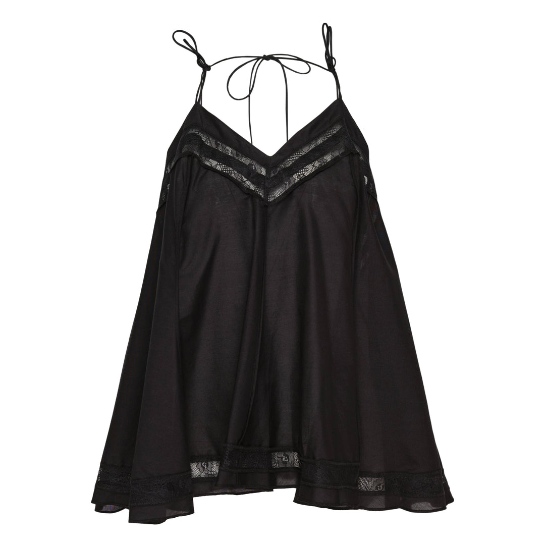 Voile Flounce Lace Top