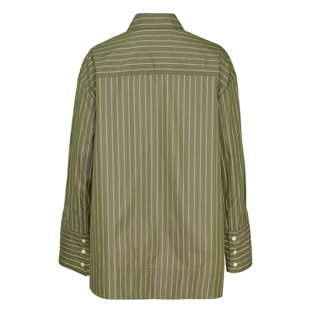 Asymmetrical Stripe Trapeze Shirt