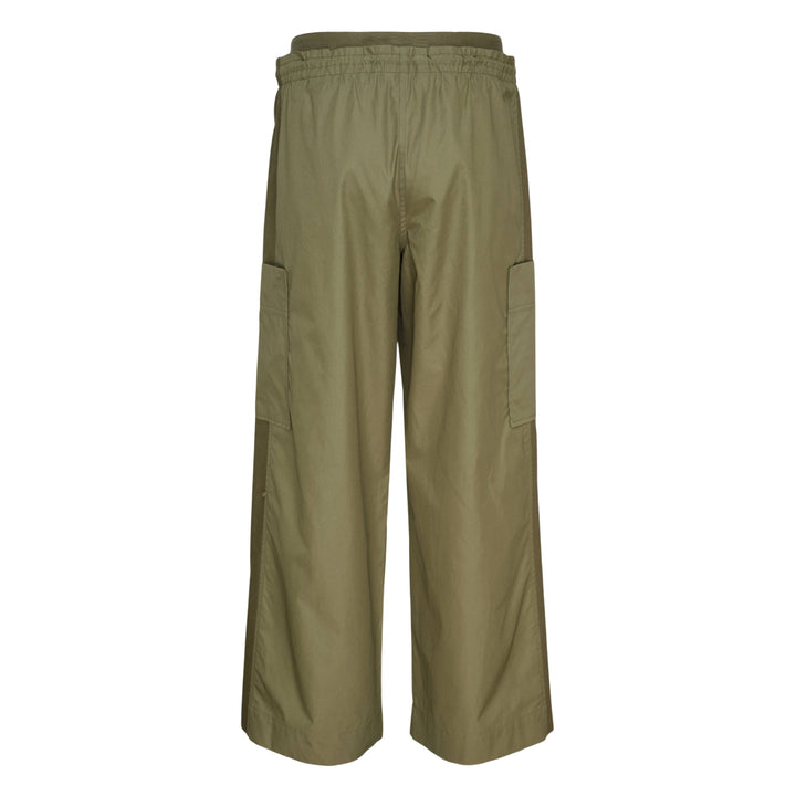 Double Waistband Poplin Pants